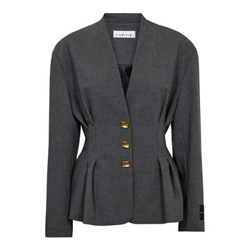 Haute L' Amitié - Enna Waist Pleat Blazer - Antracit